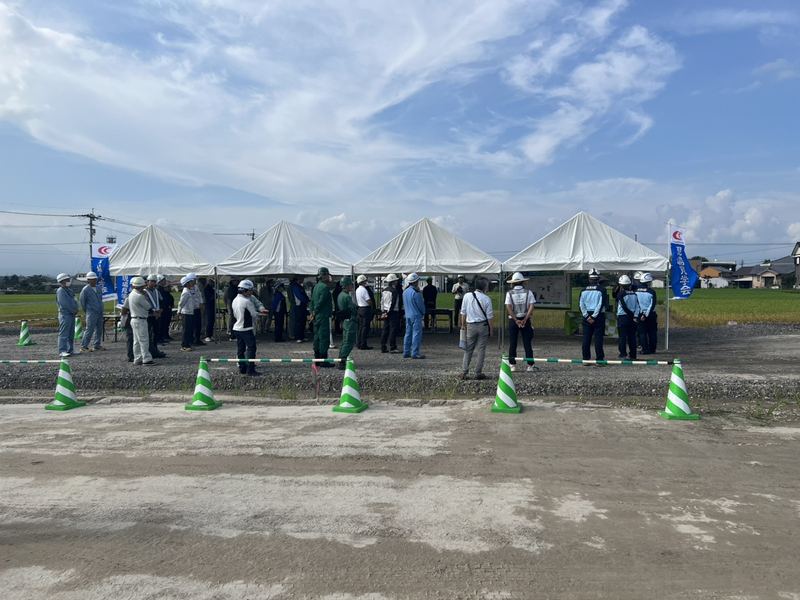 現場見学会。宮崎10号金田地区改良（その7）工事